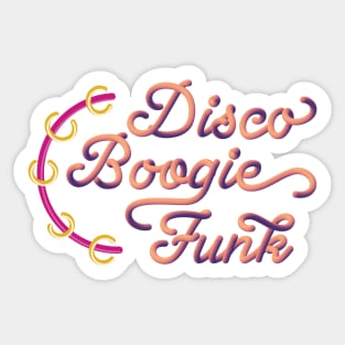 Disco Boogie Funk Sticker